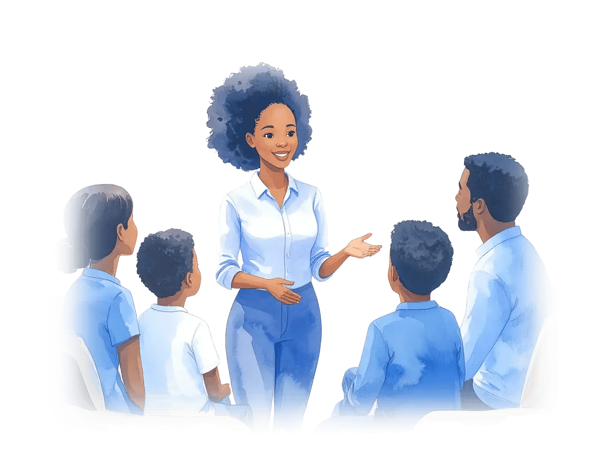 case-worker-speaks-with-family-isolated